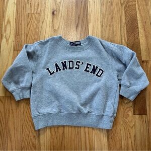 Lands' End Kids Heather Gray Sweatshirt size small